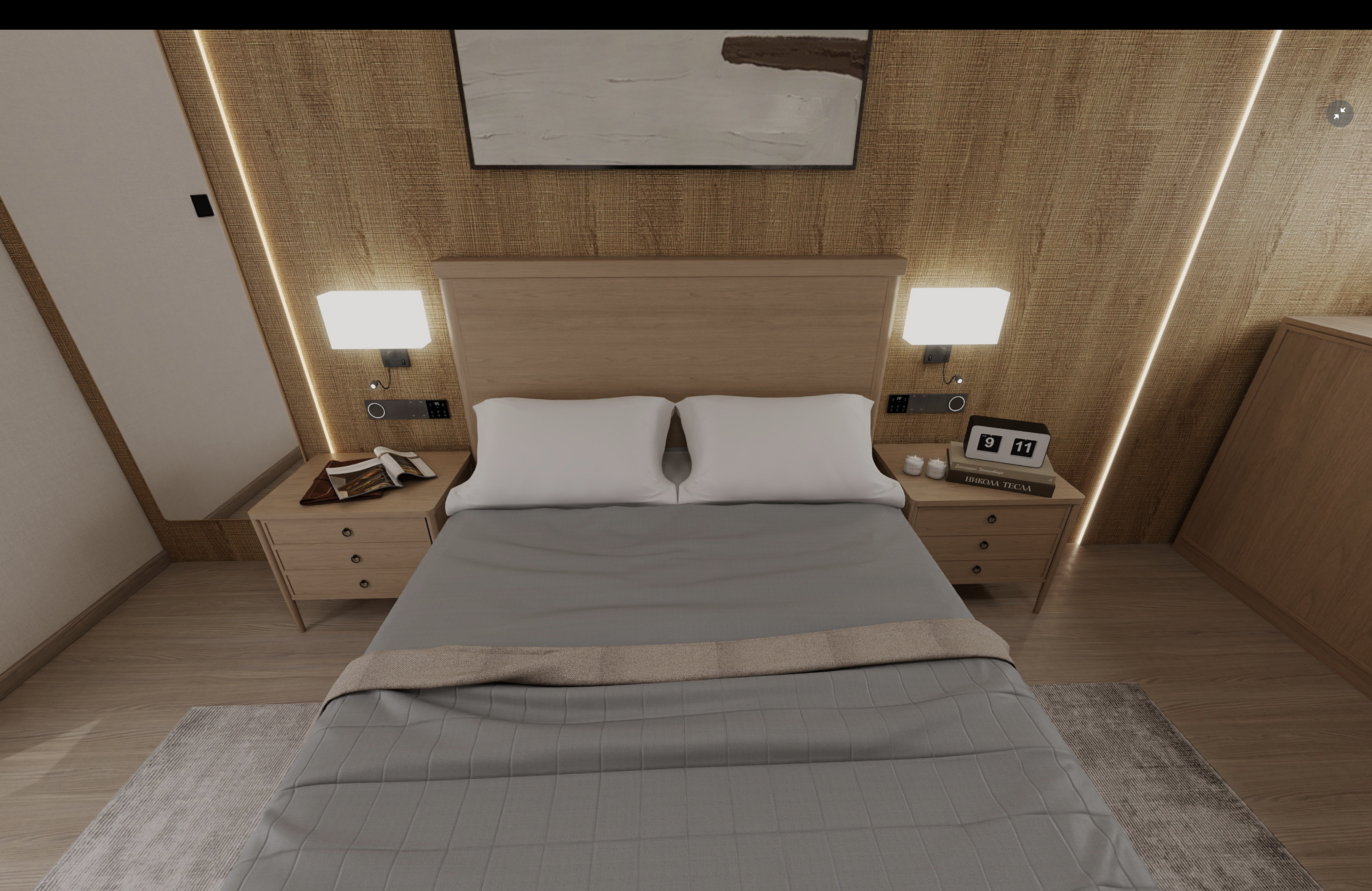 daisy passion-double bedroom-rendering 4 -bed